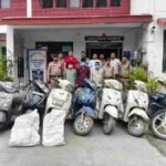 वाहन चोरी की घटनाओ को अंजाम देने वाले 3 शातिर वाहन चोरों को दून पुलिस ने किया गिरफ्तार, चोरी के 8 दोपहिया वाहन एवं चोरी की 2 एक्टिवा के पार्ट्स हुए बरामद